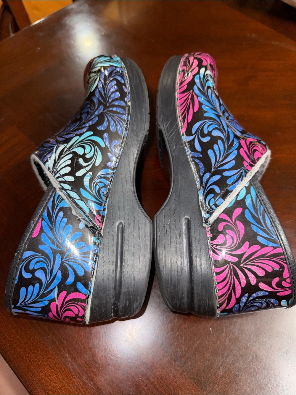 Floral Dansko professional classic nursing clogs - Picture 3 of 7